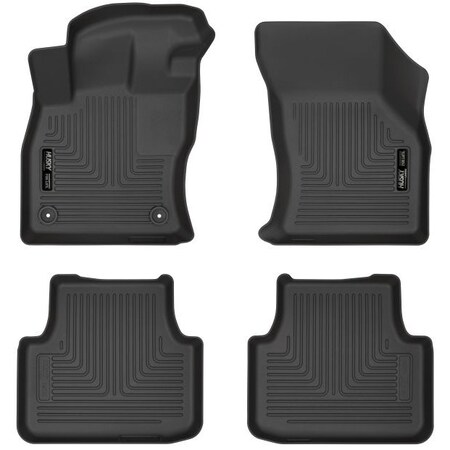 HUSKY LINER 19-C JETTA FRONT & 2ND SEAT FLOOR LINERS WEATHERBEATER SERIES BLACK 95831